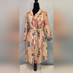 Tommy Hilfiger Multicolor Floral Long Sleeve Shirt Dress